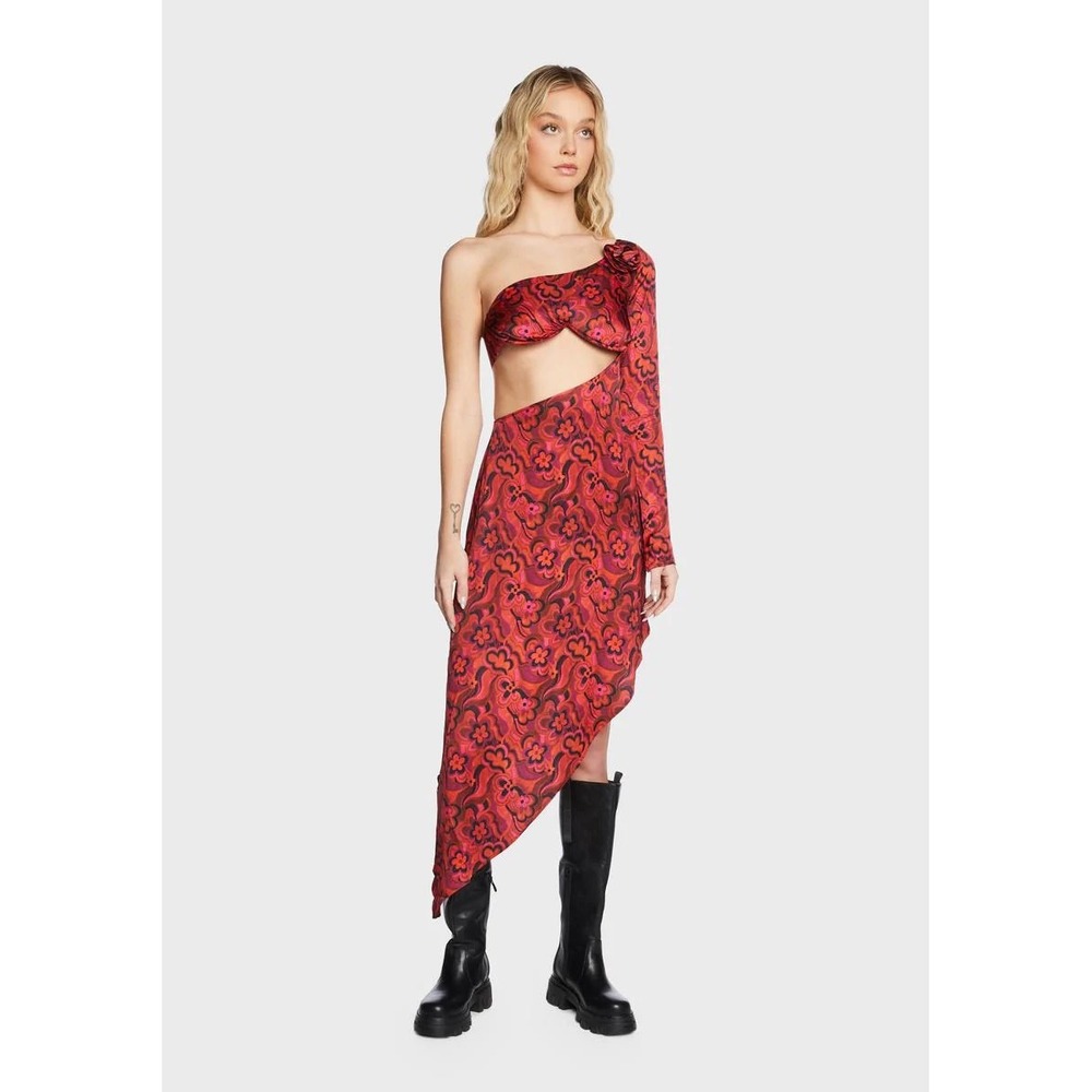 NWT For Love & Lemons‎ Davina Maxi Dress Women's Size Medium